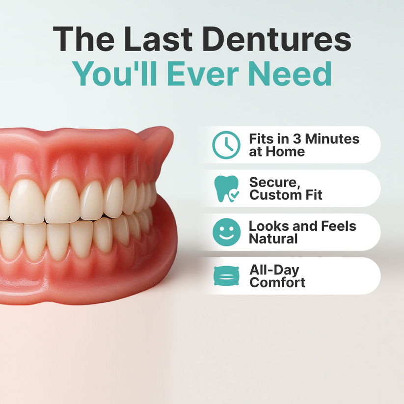 👑2026 Hot Sale Ends Today: 70% OFF!  Custom Custom-Fit Full Functional DenturesMake you more confident – Made in the USA