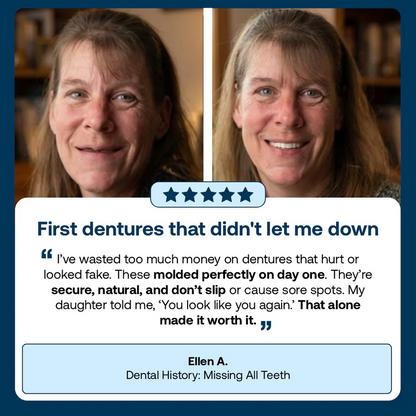 👑2026 Hot Sale Ends Today: 70% OFF!  Custom Custom-Fit Full Functional DenturesMake you more confident – Made in the USA