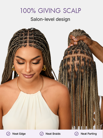 🏆🔥Last Day: 58% Off🔥 Salon Braids HD Lace Knotless Wig ✨