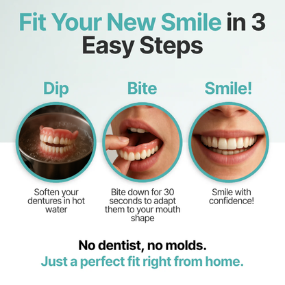👑2026 Hot Sale Ends Today: 70% OFF!  Custom Custom-Fit Full Functional DenturesMake you more confident – Made in the USA