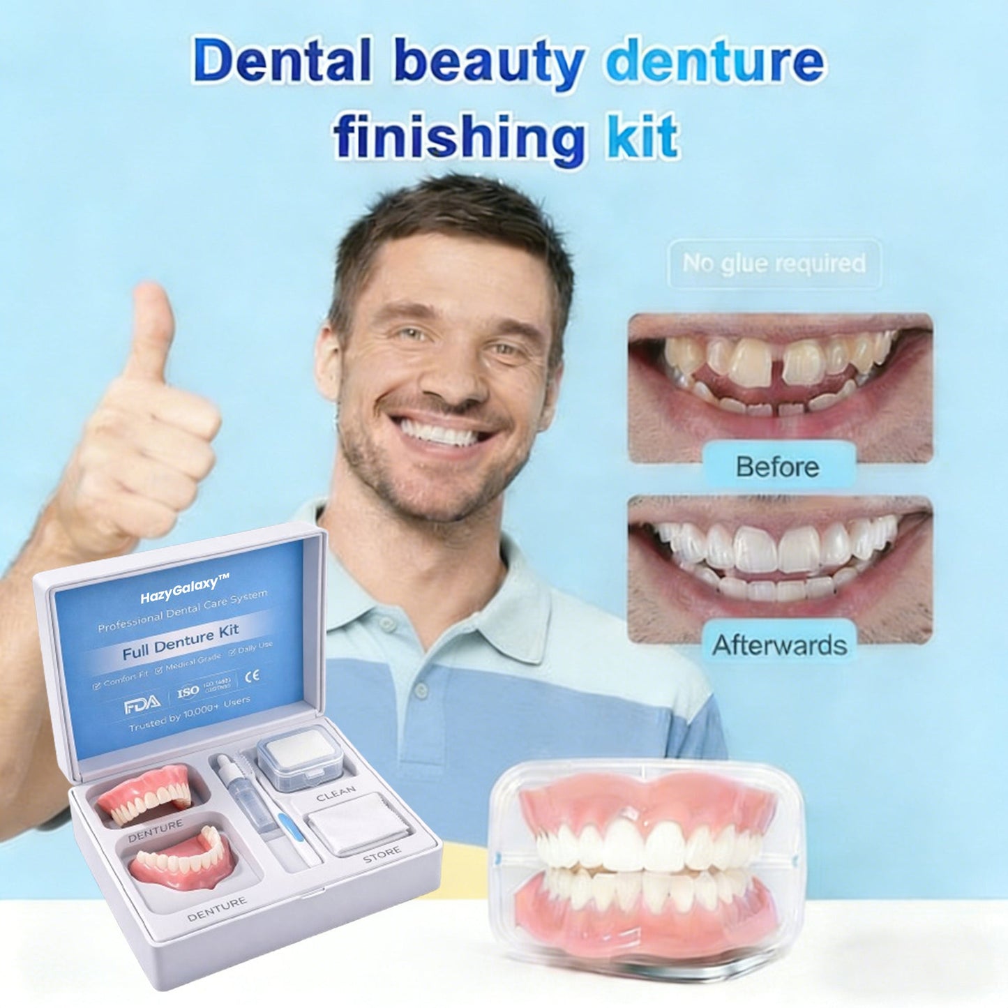 💥🦷 HazyGalaxy™ Custom-Fit Dentures ⏰ ENDS TODAY   70% OFF | Smile with Confidence