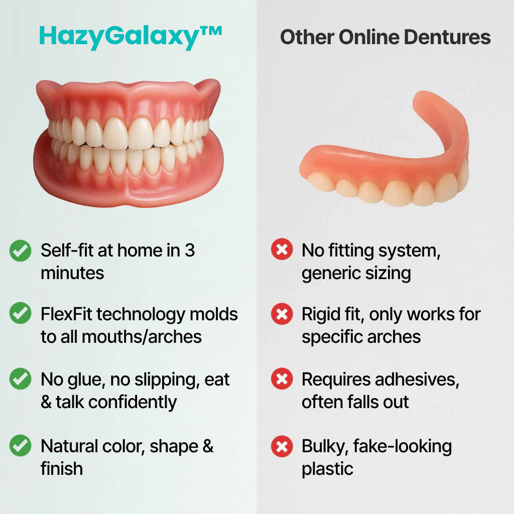 💥🦷 HazyGalaxy™ Custom-Fit Dentures ⏰ ENDS TODAY   70% OFF | Smile with Confidence